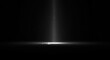 © Khaisan - A bright light beam shines vertically down from above, illuminating a dark landscape with a distant horizon line