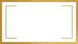 © Hutan - A rectangular gold frame with white center. Two vertical lines and top/bottom edges