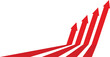 © Umme - Business growth graph arrow vector illustration in red color with 4 arrows.