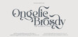 © DesignerST - Ongelic luxury elegant alphabet letters and numbers. Vintage wedding typography classic serif font decorative vintage retro. creative vector illustration