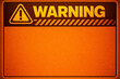 © Amalri - Blank Warning Sign Template with Hazard Stripes