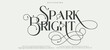 © MEG_Graphic - SPARK BRIGHT. Luxury wedding alphabet letters font and number. Typography elegant classic lettering serif fonts decorative vintage retro with tails concept. vector illustration