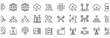 © tareq - Comprehensive collection of technology line icons depicting cloud services, network devices, communication systems, and digital interactions, emphasizing connectivity and data flow.
