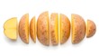 © fazlul - Sliced potatoes on white background