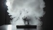 © Fatan Sukarna - Modern Abstract Sculpture Surrounded By Billowing Smoke Mist