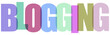 © MdAminul - A vibrant and colorful representation of the word blogging in a playful font