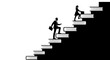© Fasihullah - Business professionals climbing career ladder together