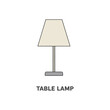 © richorzo - Table lamp vector on white