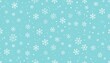 © Njogo - Winter Wonderland - A Festive Snowflake Pattern on Blue Background.