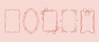 © Art Collection3 - Whimsical bachelorette frames and borders with wavy squiggly lines. Oval and rectangle shape decorative borders. Whimsical wedding and bachelorette decorative frames.