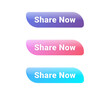 © Omar - Vibrant share now buttons in purple, pink, and blue gradients