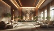 © Joe - Luxurious Spa Lobby with Serene Ambiance and Natural Elements.