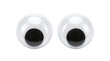 © Vitalo4ok - Pair of funny plastic craft googly eyes on a transparent background
