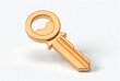© Hira - A wooden key with a large round head