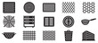 © Mr. Stocker - Perforated metal objects and mesh grates collection featuring various ventilation, filtration, and protective elements in a comprehensive icon set.