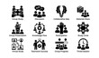© Cali6ro - Education icons for group study and collaboration concepts