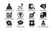 © Cali6ro - Educational icons illustrating learning journey and personal development strategies