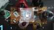 © InfiniteFlow - A diverse group of professionals engages in a collaborative meeting, focused on discussing data security strategies and innovative technology solutions in a modern office environment. Raster