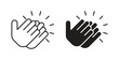 © sadid - Clap icon symbol vector illustration. vector flat clipart object eps10