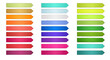 © Mobarak - Vibrant colorful arrow labels for modern design projects