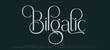 © Custom Designs - Bilgatic. Luxury elegant alphabet letters and numbers. Vintage wedding typography classic serif font decorative vintage retro. creative vector illustration