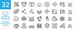 © Sameer - Business integration minimal icons, essential black outline icons representing various aspects of modern business integration concepts.