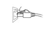 © Mefik - Ethernet Cable Plug Inserted into Wall Socket with Clip Pressed