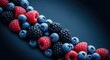 © UrFreepik360 - Fresh mixed berries on a dark blue background