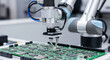 © shanum - Robot Arm Assembling Electronic Circuit Board.