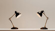 © sema_srinouljan - Desk lamps angled toward each other as if having a conversation.