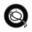 © DesignerHannan - Prayer Beads Crescent Moon Lantern Symbol Islamic Art