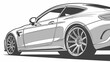 © Rumbl URA - Dynamic Side View of a Modern Sports Car Illustration.