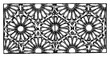 © AnjaliDesai - Intricate hand drawn geometric star pattern in vintage engraving style