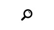 © lestari - A simple, black magnifying glass icon on a white background, suggesting the act of looking and searching