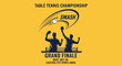 © Kenneth - Dynamic Illustration Capturing the Excitement of a Table Tennis Championship's Grand Finale