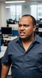 © Nina - Angry Black Male Manager Expressing Frustration in Toxic Office Environment
