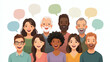 © VicPhoto - Dibujos de personas hablando