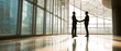 © rafaelnlins - Aperto de mãos entre executivos em ambiente moderno representando fechamento de negócio, confiança e parceria estratégica no mundo corporativo e empresarial