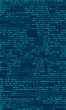 © Ancala - Deep Blue Cyber Binary Code Background. Digital Data Streams and Matrix Concept