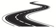 © Hemal - A winding road disappearing into the distance on a clear day Vector