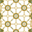 © reni - Decorative pattern with floral and geometric elements