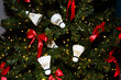 © Ivan Andrianov/Stocksy - Decorative Shuttlecocks on a Christmas Tree With Red Ribbons
