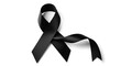© MdSofiqul - Black awareness ribbon symbolizing support and solidarity for various causes