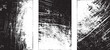 © miloje - Glitch distorted grungy isolated layers . Design element for brochure, social media, posters, flyers. Overlay texture.Textured banner with Distress effect .Vector halftone dots . Screen print texture