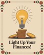 © AnasTruba - Illuminate your financial journey with a stylish card design showcasing creativity and warmth in a vibrant setting. Money Smart Week
