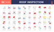 © Mia - Roof Inspection Icon Set. Roof Inspection, Roof Leak Detection, Roof Cleaning, Roof Sealant, Roof Ventilation and more. Flat style vector icons collection.