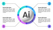 © kuliperko - Infographic template. AI scheme with 4 steps