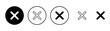 © avaicon - Close icon vector. Delete sign and symbol. cross sign