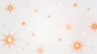 © Ava - Orange starburst patterns on light background