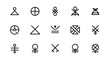 © legenda - Set of abstract geometric symbols, design elements